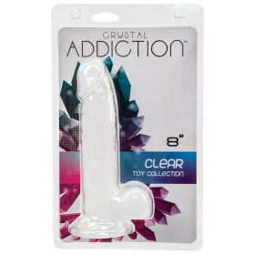 Crystal Addiction Dong W/ Balls Clear 8
