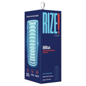 Rize Ribz Glow In The Dark Self Lubricating Stroker Clear