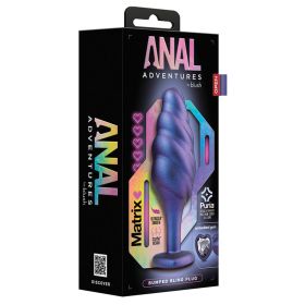 Anal Adventures Matrix Bumped Bling Plug Sapphire