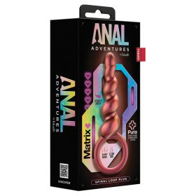 Anal Adventures Matrix Spiral Loop Plug Copper