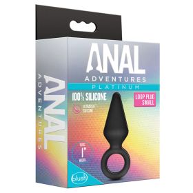 Anal Adventures Platinum Silicone Loop Plug Small
