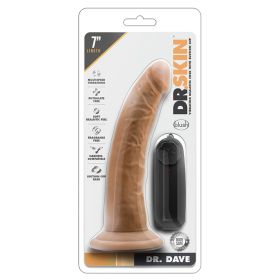 Dr. Skin Dr. Dave Vibrating Cock with Suction Cup Mocha 7
