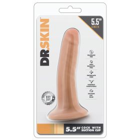 Dr. Skin Cock With Suction Cup Vanilla 5.5