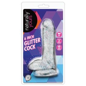 Naturally Yours Glitter Cock Clear 6