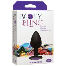 Booty Bling Silicone Plug Small Purple