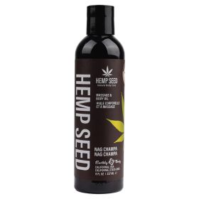 Earthly Body Hemp Seed Massage & Body Oil Nag Champa