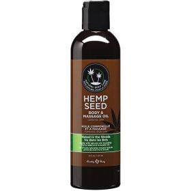 Earthly Body Hemp Seed Massage & Body Oil Naked in the Woods