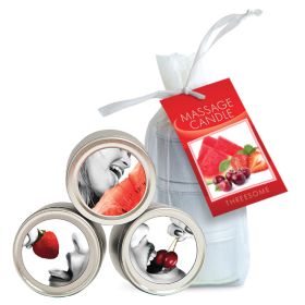 Earthly Body 4 in1 Edible Massage Candle Trio 2oz