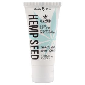 Earthly Body Hemp Seed Hand & Body Lotion Monoi 1oz