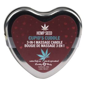 Earthly Body Hemp Seed 3n1 Valentines Day Candles Cupid's Cuddle 4oz