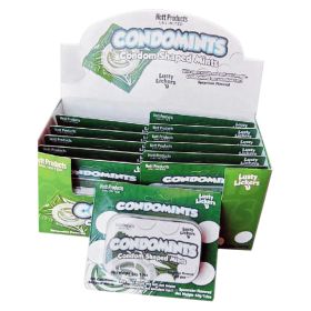 Condomints Condom Shaped Mints Spearmint Display of 12