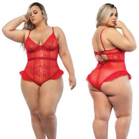 Hello Sexy The Vanessa Bodysuit Curvy Tiger Lily 1X/2X Hanging