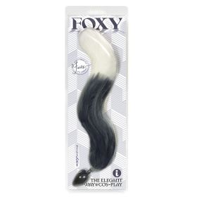 Foxy Silicone Tail Butt Plug Silver