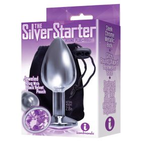 The 9's The Silver Starter Bejeweled Plug