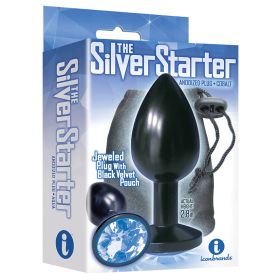 The 9's The Silver Starter Bejeweled Anodized Plug Colbalt