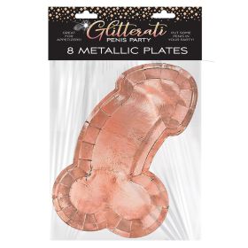 Glitterati Penis Plates Rose Gold