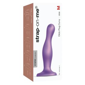 Strap On Me Dildo Plug Curvy Metallic Purple M