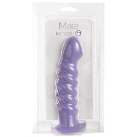 Maia Kendall Silicone Swirl Dong Neon Purple 8