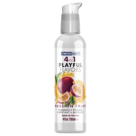 Swiss Navy 4 In 1 Playful Flavors Wild Passion Fruit 4oz