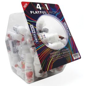 Swiss Navy 4 In 1 Playful Flavors Assort Flavors 1oz Fishbowls