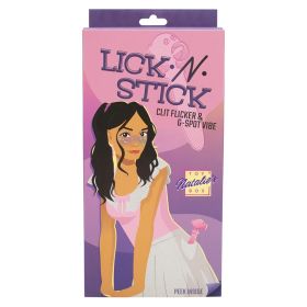 Natalie's Toy Box Lick N' Stick Clit Flicker & G Spot Vibrator