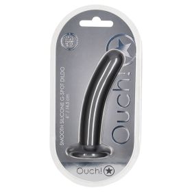 Ouch! Smooth G Spot Dildo Gun Metal 6