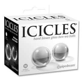 Icicles No.42 Ben Wa Balls Clear Medium 1.2