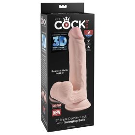 King Cock Plus Triple Density Cock With Swinging Balls Light 9
