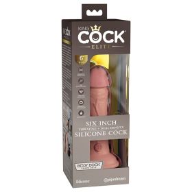 King Cock Elite Dual Density Vibe Silicone Cock Light 6