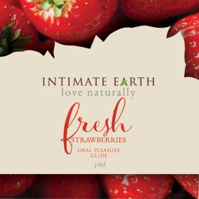 Intimate Earth Oral Pleasure Glide Fresh Strawberry Foil