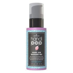 Sensuva Handipop Edible Massage Gel Cotton Candy 2oz