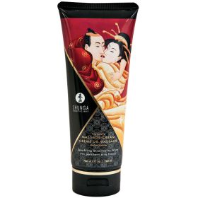 Shunga Kissable Massage Cream Sparkling Strawberry Wine 7oz