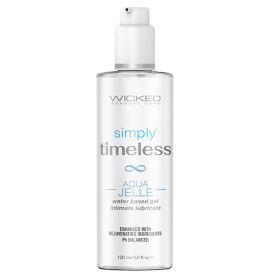Wicked Simply Timeless Aqua Jelle Water Based Gel Lubricant 4oz