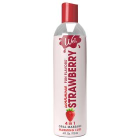 Wet Warming Fun Flavors Strawberry 4 In 1 Lubricant 4oz