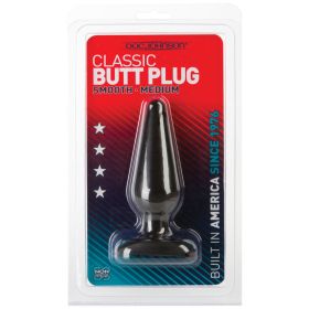 Classic Butt Plug Medium (Option: Black)
