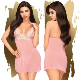 Penthouse Bedtime Story Baby Doll With Thong (Option: PINK M/L Boxed)