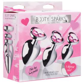 Booty Sparks (Option: PINK Heart Gem Anal Plug Set)
