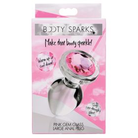 Booty Sparks (Option: PINK Gem Glass Anal Plug Large)