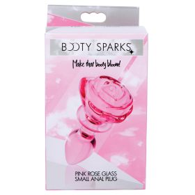 Booty Sparks (Option: PINK Rose Glass Anal Plug Small)