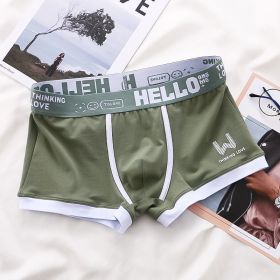 Underwear Men's Summer Youth Casual (Option: Green-L)