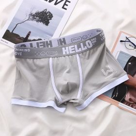 Underwear Men's Summer Youth Casual (Option: Light Gray-5XL)
